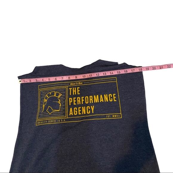 Box tribe Gray scoop neck tank top cotton blend athletic training  SZ large - Picture 4 of 8
